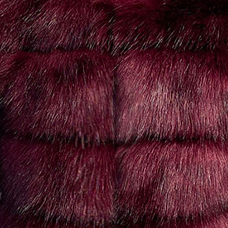 Chaleco de piel cálido para mujer de otoño e invierno