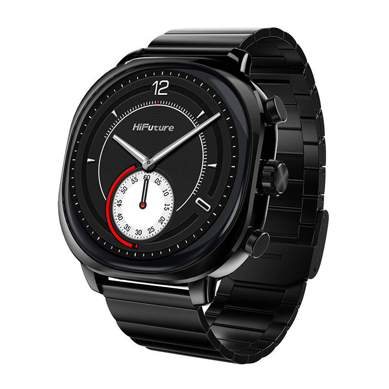 Smartwatch HiFuture AIX, AMOLED 1.43", 100+ moduri sportive, rezistent la apa, negro (AIX BLACK)