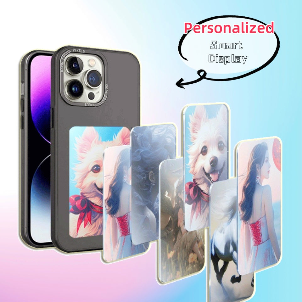 Funda para teléfono con pantalla de tinta electrónica, proyección ilimitada, personalizada, sin batería, nueva funda de lujo de diseñador.