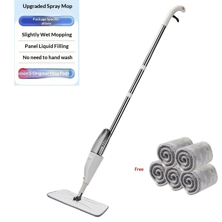 El trapeador en aerosol y el trapeador plano en aerosol limpian en una sola pasada. Adecuado tanto para limpieza en seco como en húmedo.