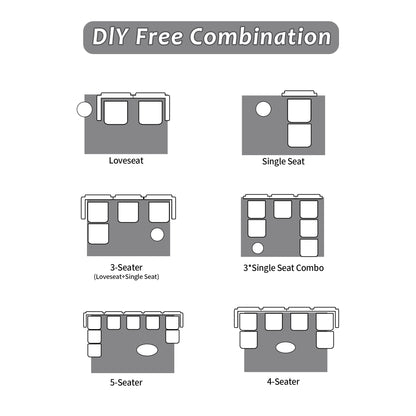 Modern Memory Foam Compressed Sofa,Large Sectional Couches For Living Room,Pet-Friendly Cloud Modular Sectional Sofa,Corduroy Fabric,Extra Deep Loveseat,No Assembly Required,GREY