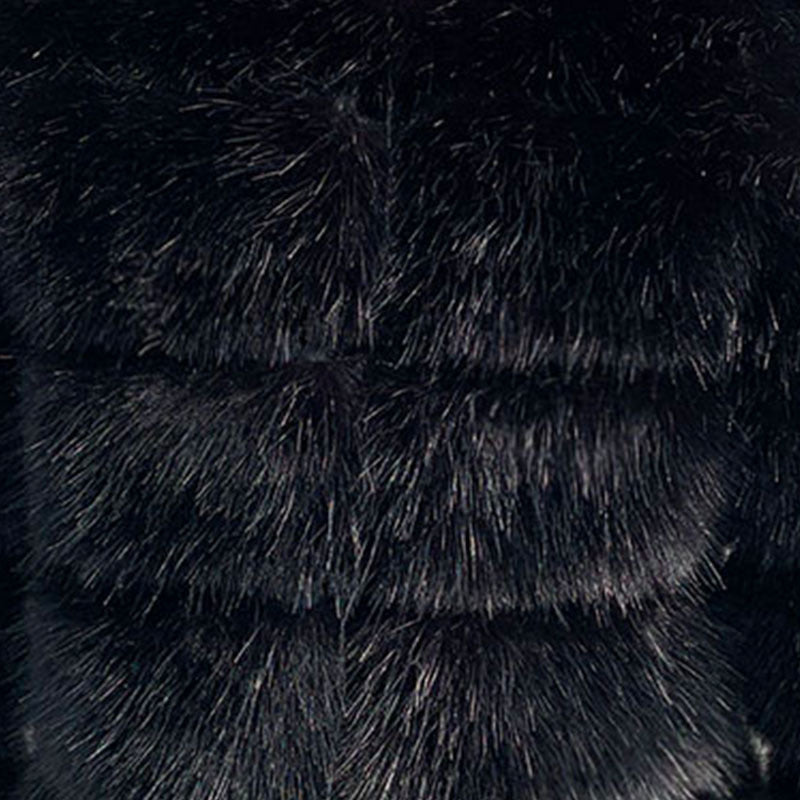 Chaleco de piel cálido para mujer de otoño e invierno