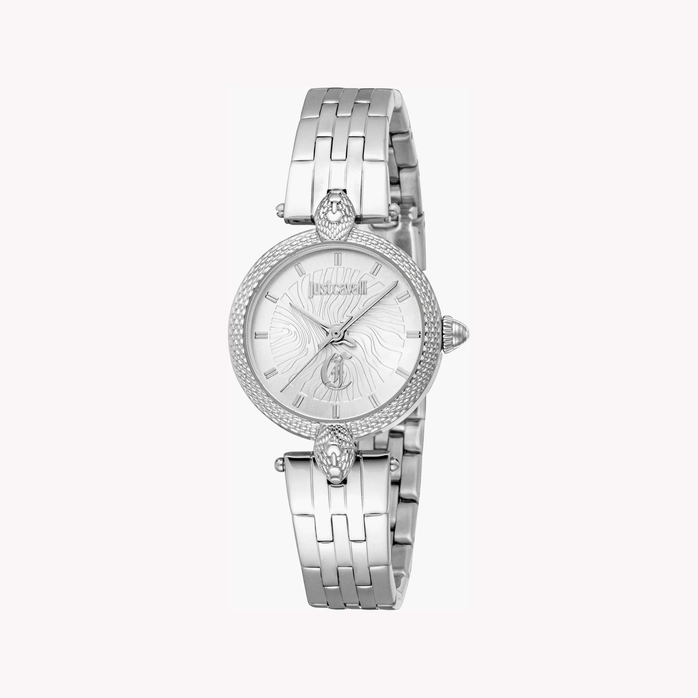 Reloj Just Cavalli de acero inoxidable plateado para mujer, esfera plateada | Jc1l330m0045