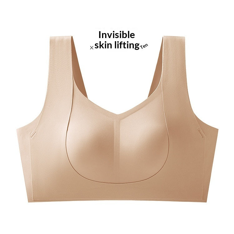 Thin Skin-colored Bra For Managing Accessory Breasts