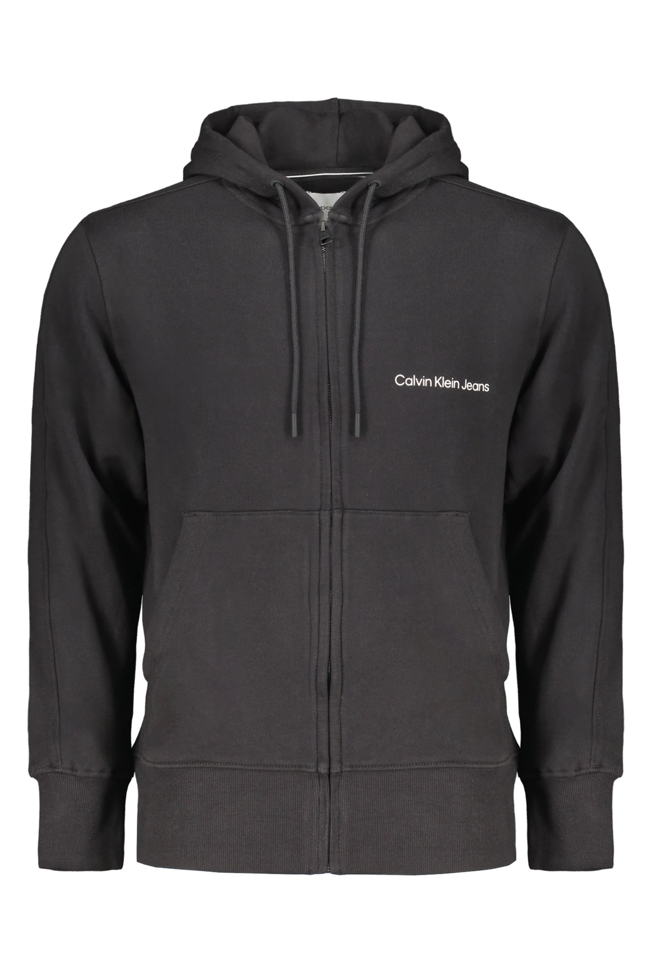 SUDADERA NEGRA CON CREMALLERA PARA HOMBRE DE CALVIN KLEIN