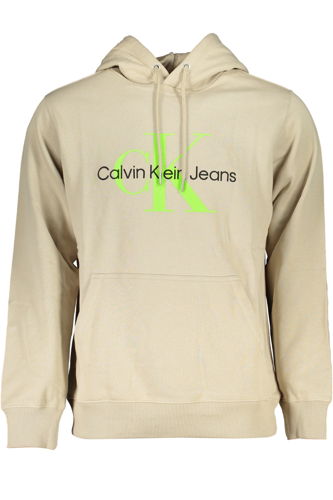 CALVIN KLEIN SUDADERA BEIGE SIN CREMALLERA PARA HOMBRE