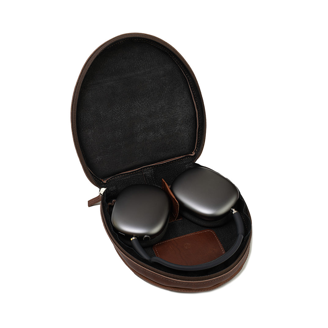 Funda de piel de plena flor para AirPods Max