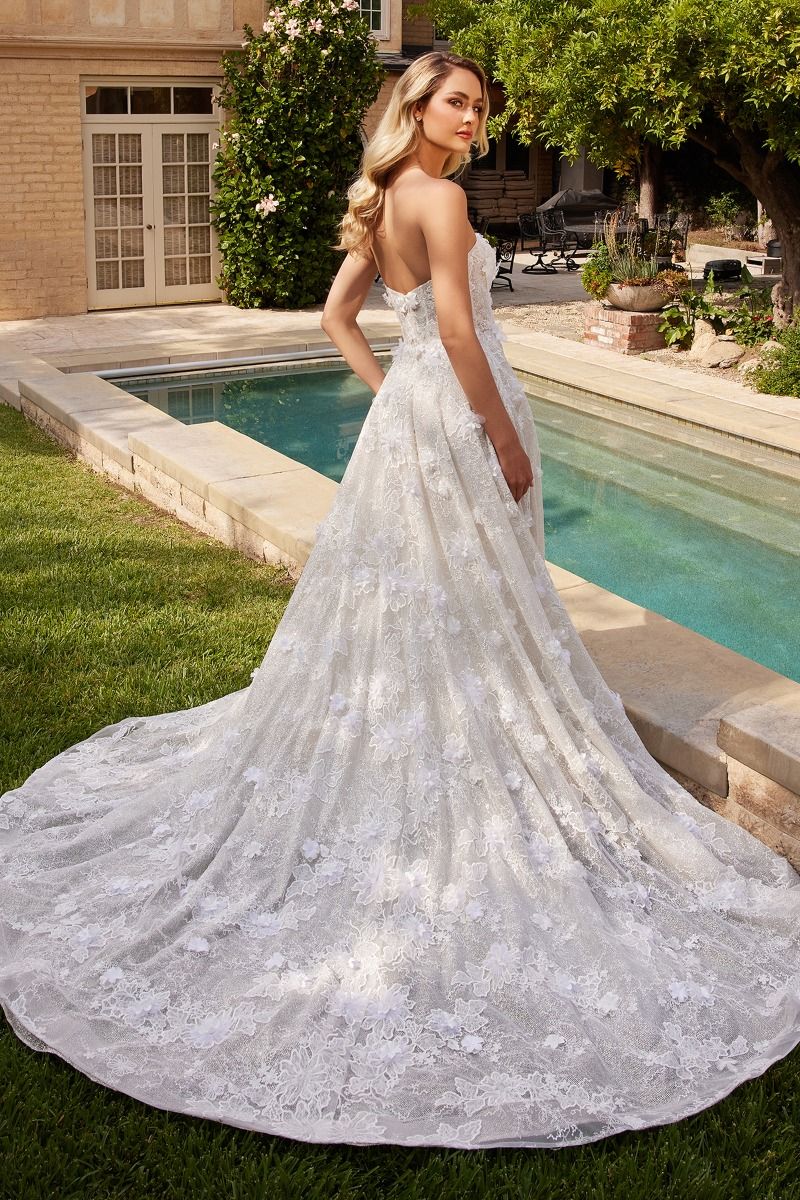 Vestido de novia sin tirantes
