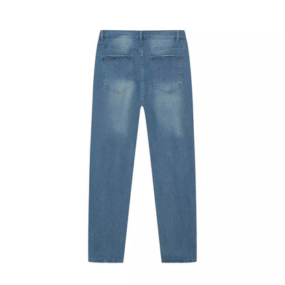 Personality Denim Skinny Jeans For Men