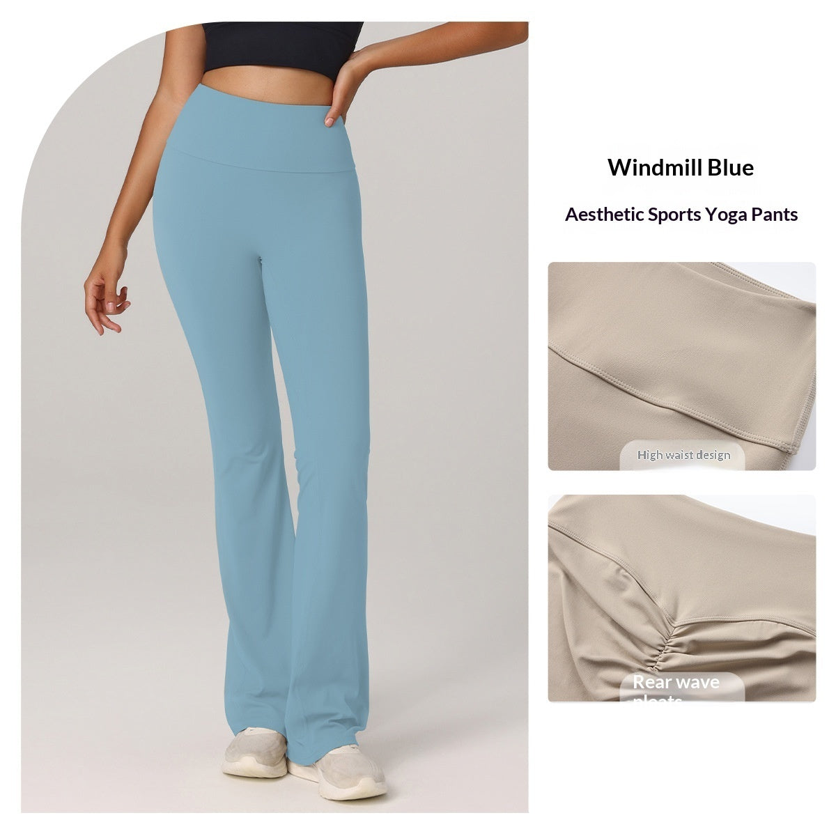 Pantalones acampanados para yoga, running y pilates que realzan los glúteos