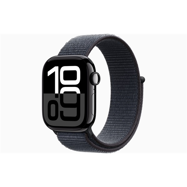 Apple Watch 10 GPS, caja de aluminio negro azabache de 42 mm, correa loop deportiva Ink (MWWG3QH/A)