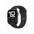 Apple Watch 10 GPS, carcasa de aluminio negro azabache de 42 mm, correa deportiva negra - S/M (MWWE3QF/A)