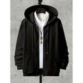 Men's Plus-sized Casual Hooded Sweater