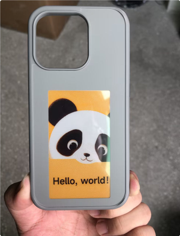 Funda para teléfono con pantalla de tinta electrónica, proyección ilimitada, personalizada, sin batería, nueva funda de lujo de diseñador.