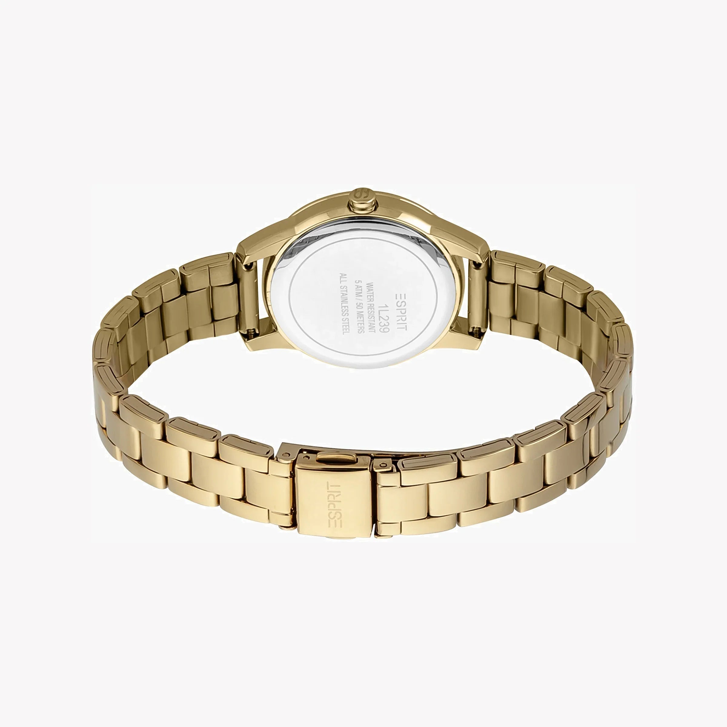 Reloj Esprit para mujer de acero inoxidable dorado con esfera plateada | Es1l186m0035