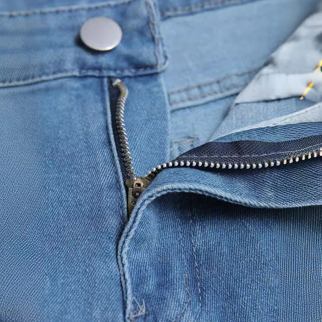 Personality Denim Skinny Jeans For Men