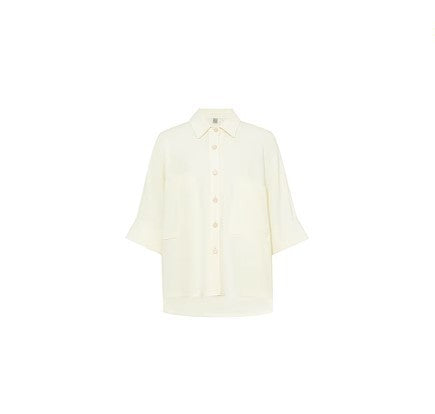 Camisa de algodón con bolsillos grandes, cintura elástica y pantalones cortos de pierna ancha