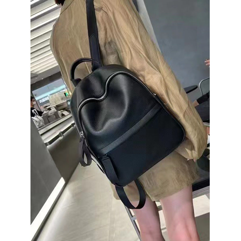 Mochila de cuero Baidu de alta calidad