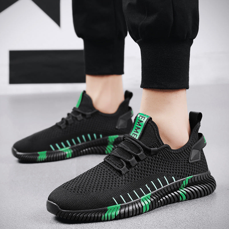 Zapatillas de malla para hombre, transpirables y ligeras, para correr