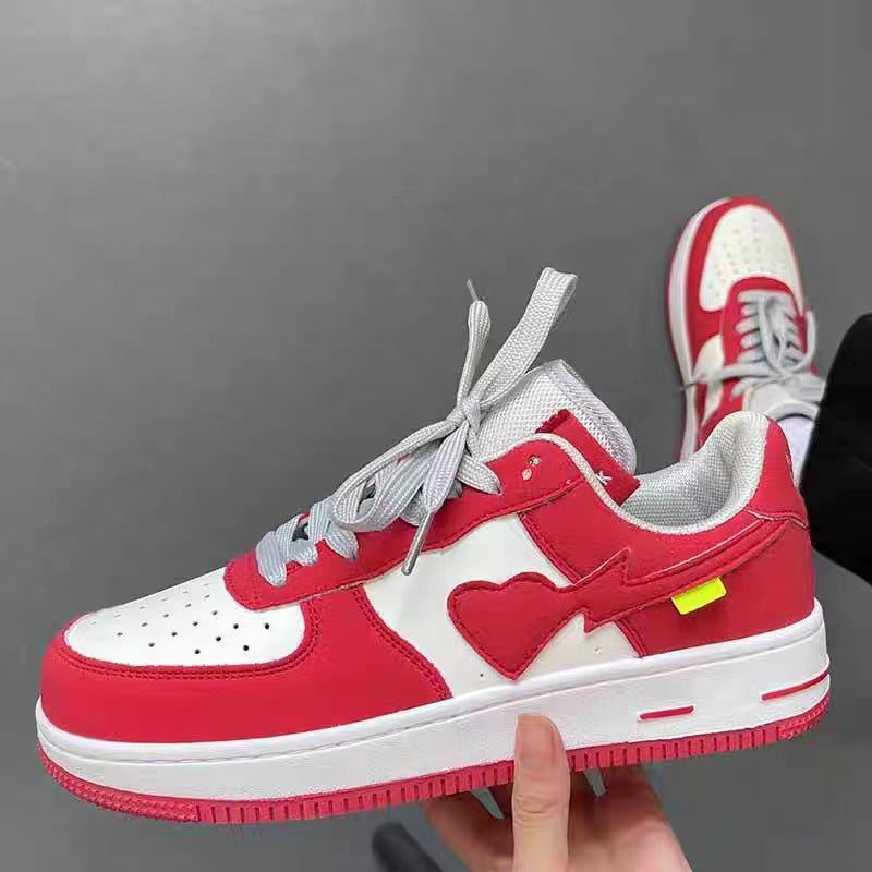 Zapatos deportivos casuales de moda para hombre con suela gruesa y empalme