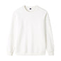 320g Straight Shoulder Pure Cotton Autumn Long Sleeve Round Neck Solid Color Sweatshirt Customized