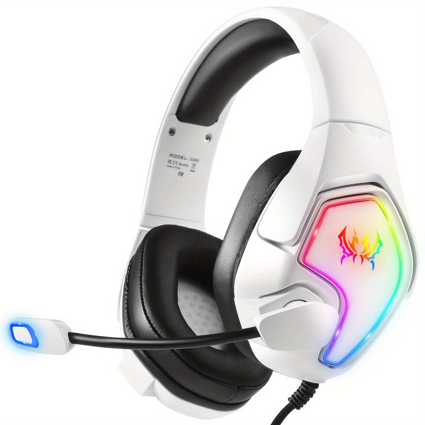 NNETM Stereo Gaming Headset for PS4 PS5 Xbox RGB 7.1