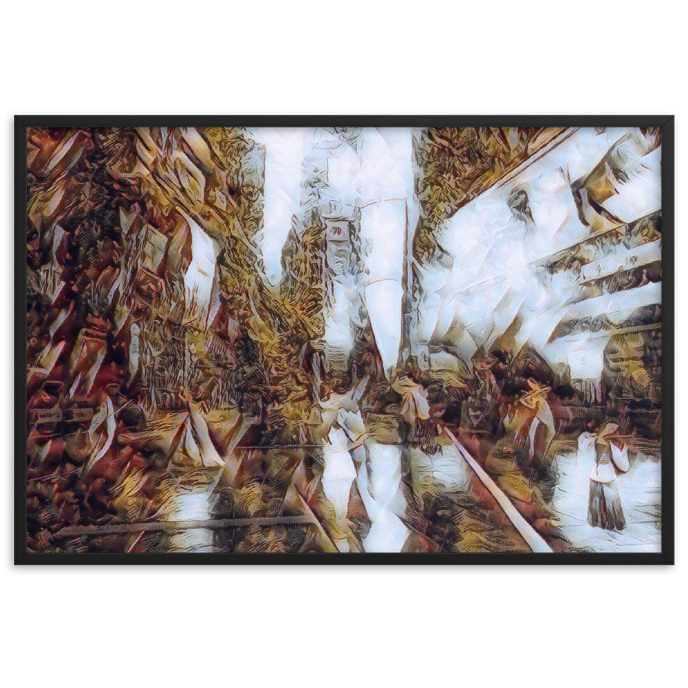 WHEN YOUR KISS WATERED ALL MY SENSES Velvet Edition Framed Poster