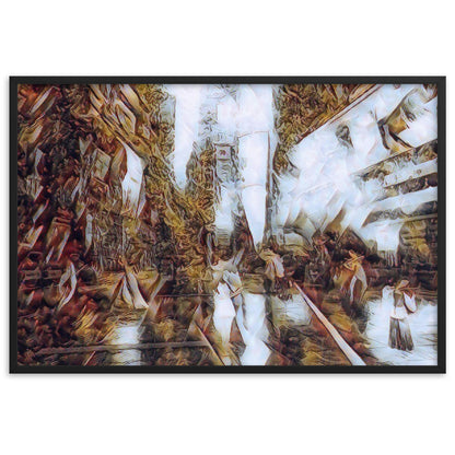 WHEN YOUR KISS WATERED ALL MY SENSES Velvet Edition Framed Poster