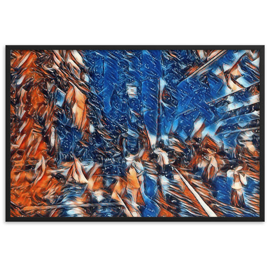 WHEN YOUR KISS WATERED ALL MY SENSES Velvet Edition Framed Poster