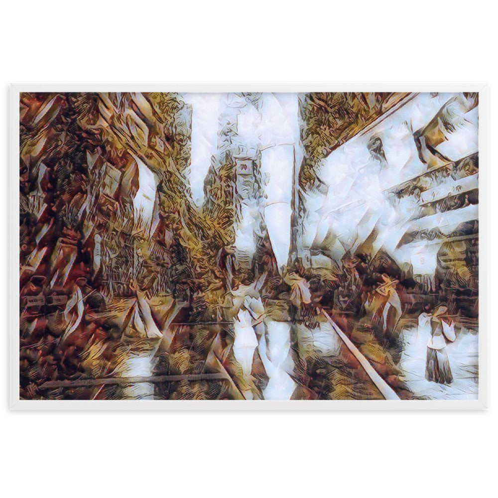 WHEN YOUR KISS WATERED ALL MY SENSES Velvet Edition Framed Poster