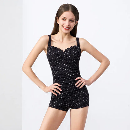 Women's One-Piece Swimsuit with Modest Fit and Support