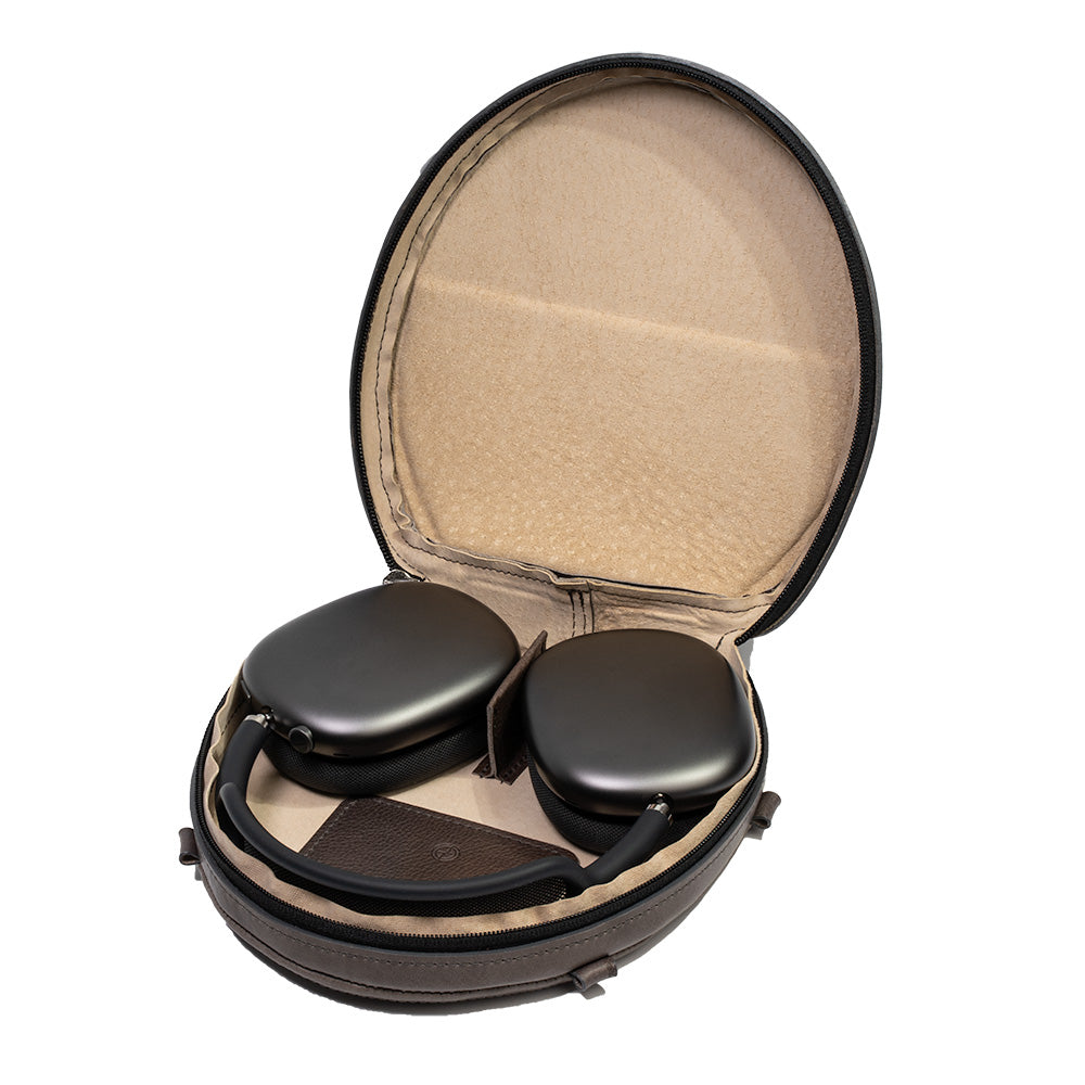 Funda de piel de plena flor para AirPods Max