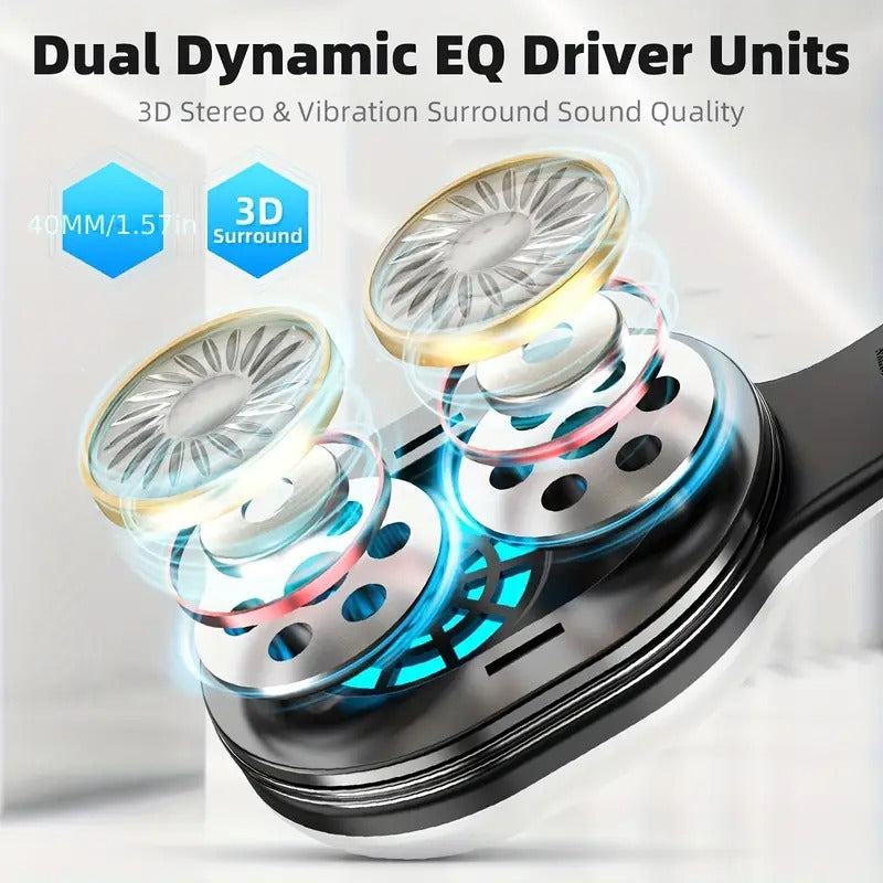 Auriculares inalámbricos para juegos NNETM Pro con micrófono desmontable