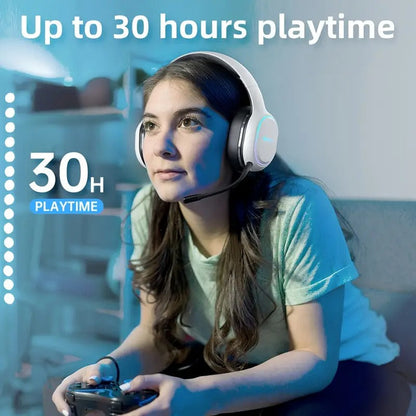 NNETM Pro Wireless Gaming Headset with Detachable Microphone