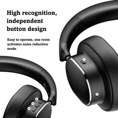 NNETM Wireless Bluetooth Over-Ear Headphones with ANC and Mic