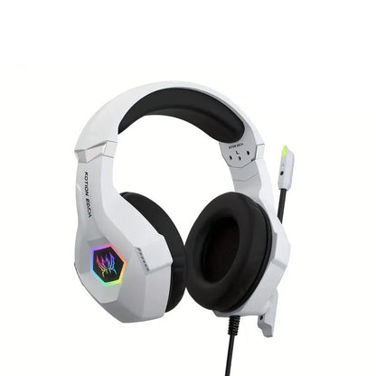 NNETM Wired Gaming Headset with RGB Lighting & Mic