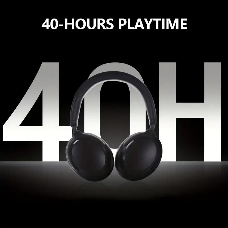 Auriculares inalámbricos supraaurales NNETM, 40 horas de reproducción, plegables y con micrófono