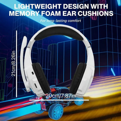 NNETM Pro Gaming Headset with LED Light and Microphone