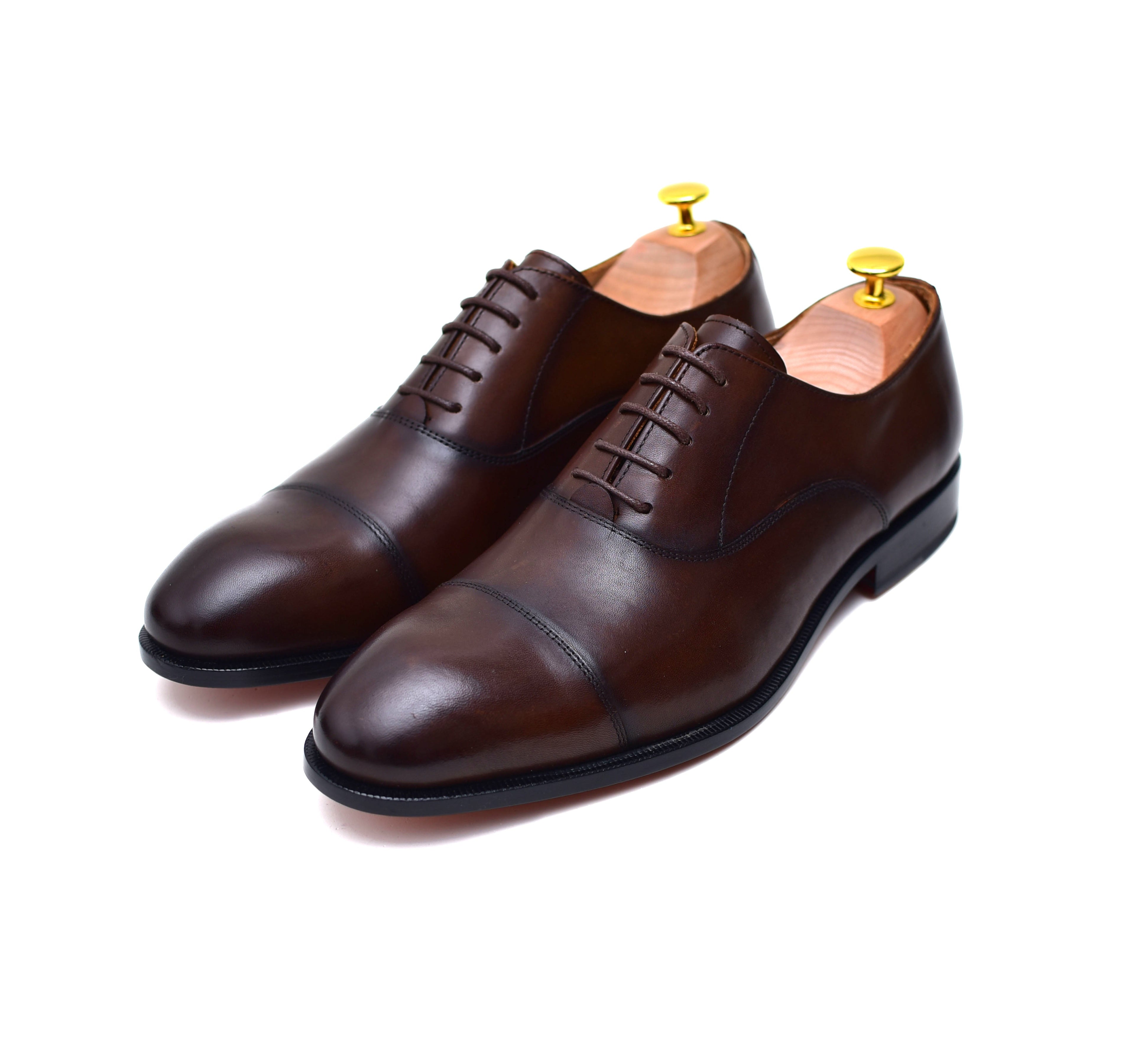 Henry - Zapatos marrones con puntera