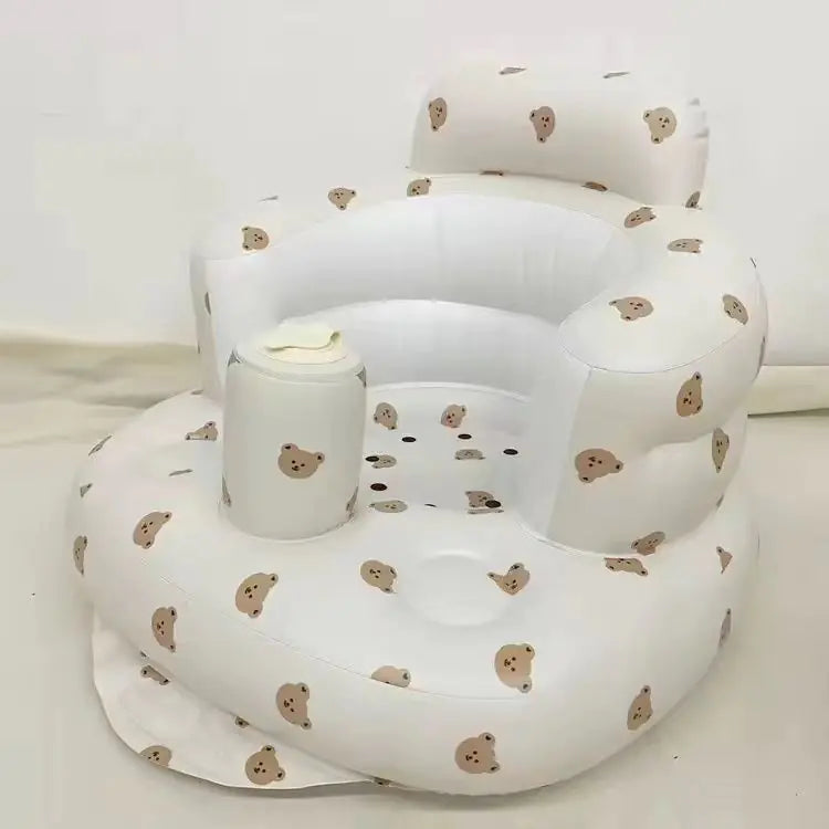 Silla inflable para bebé para comer y bañarse