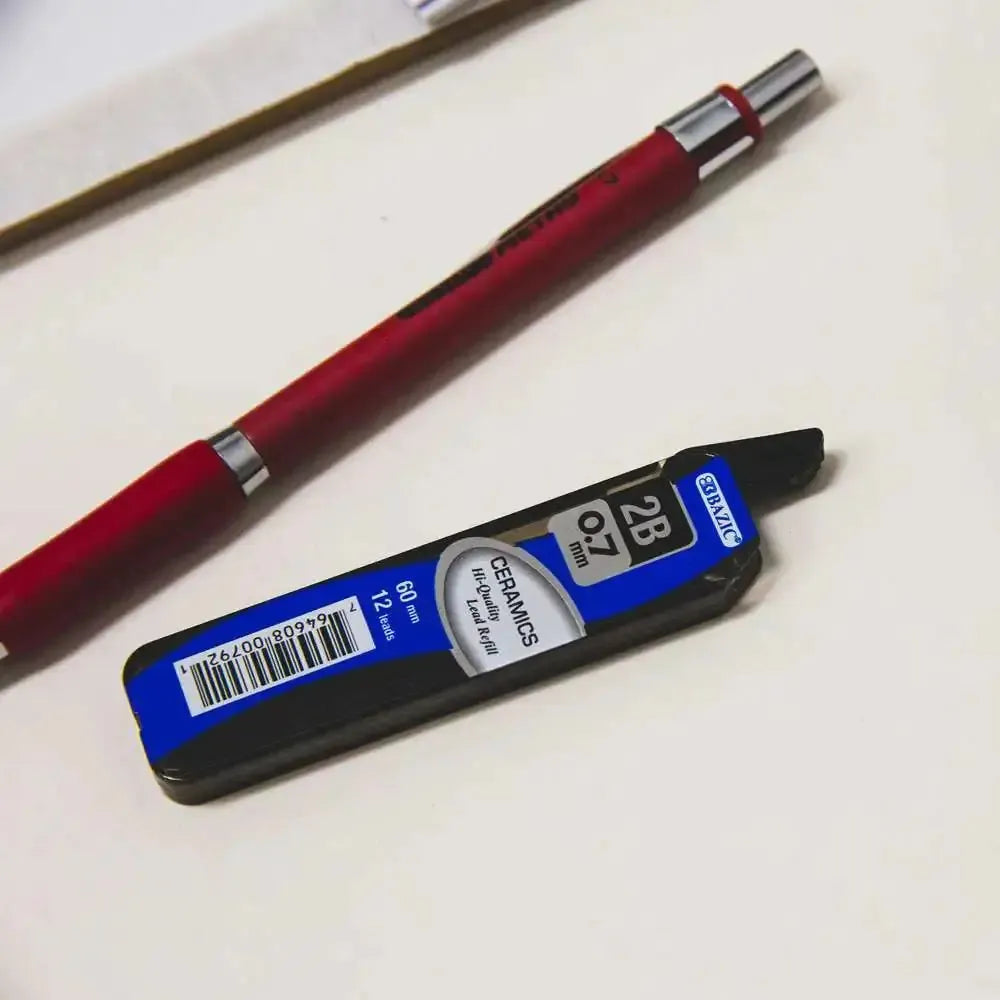 Minas de cerámica para portaminas de alta calidad, 0,7 mm, 12 unidades (paquete de 3)