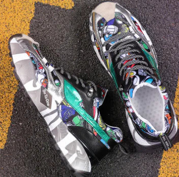 Nuevas zapatillas de deporte coloridas y de moda de otoño para hombre