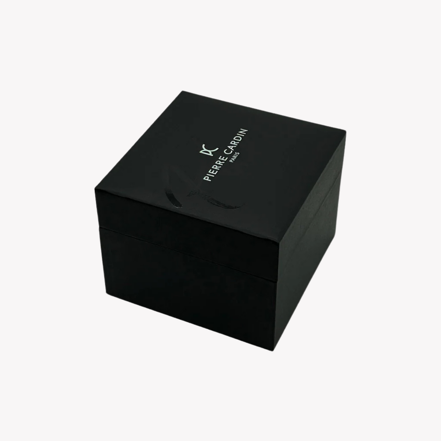 Pierre Cardin Women's Black Leather Watch, Silver Dial | Ccm.0504