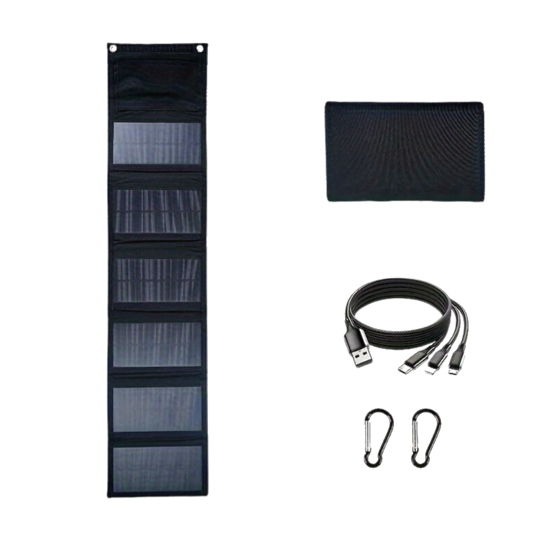 Panel de carga solar portátil plegable NNETM de 60 W