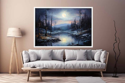 Moonlight landscape Painting for bedroom