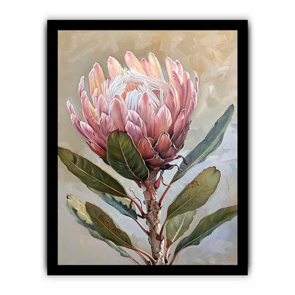 Protea Flowers painting Canvas Art Print