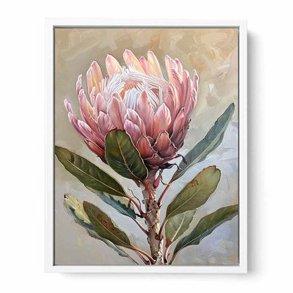 Protea Flowers painting Canvas Art Print