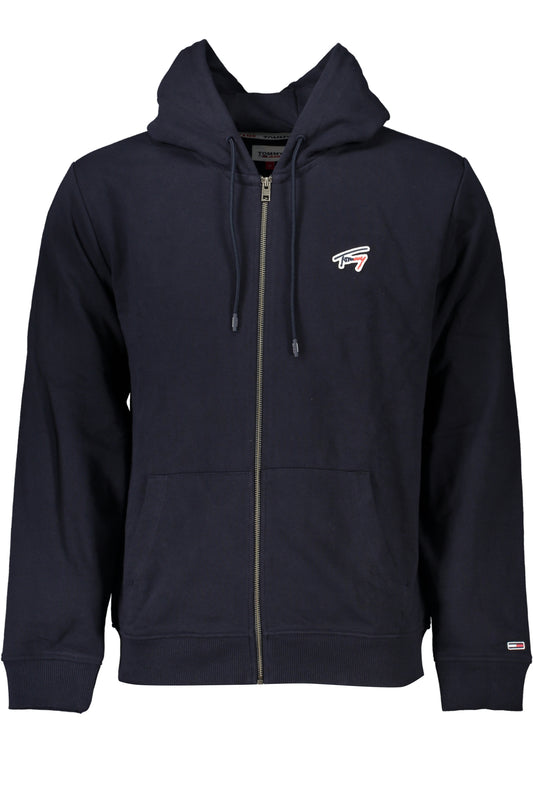 TOMMY HILFIGER MEN'S BLUE ZIP SWEATSHIRT