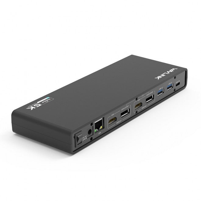 Estación de acoplamiento para portátil NNEDSZ USB-C Ultra 5K con 6 puertos USB 3.0, salidas de video duales 4K, Gigabit Ethernet y audio WS-UG69DK1