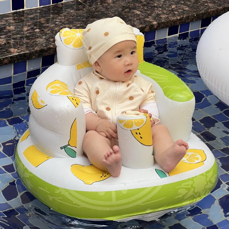 Silla inflable para bebé para comer y bañarse